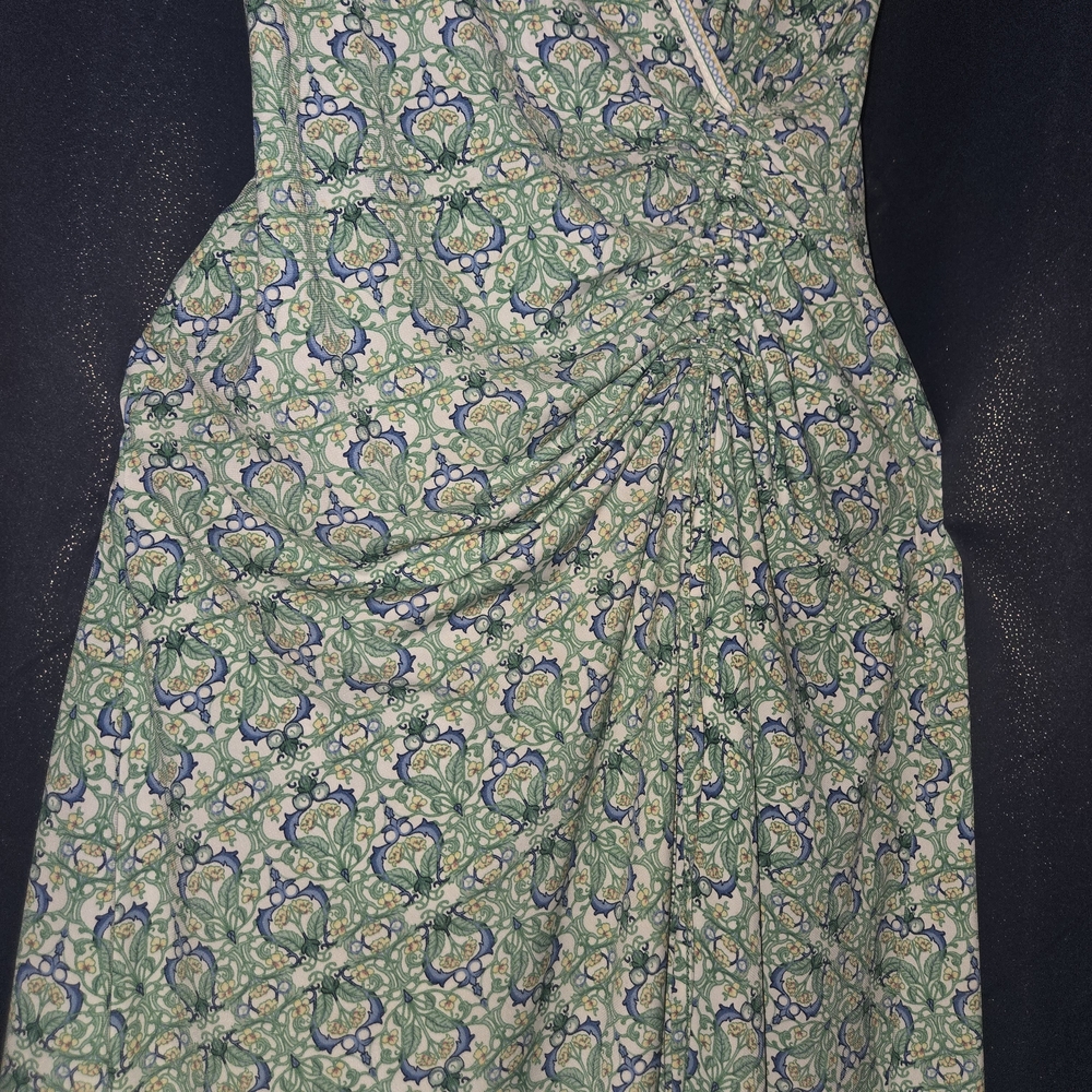 Max Studio Green Printed Midi Wrap Dress - Picture 6 of 6